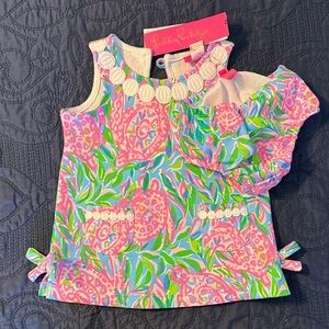 Lilly Pulitzer Girls Knit Shift Dress with Bloomer